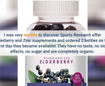 Review: Elderberry Capsules with Zinc & Vitamin C  Women & Men's Daily Herbal Supplement for I...