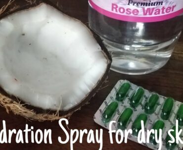 Dry skin coconut spray/ skincare/ beauty hacks/ homemade remedies/ dryskin/ Hydration Spray