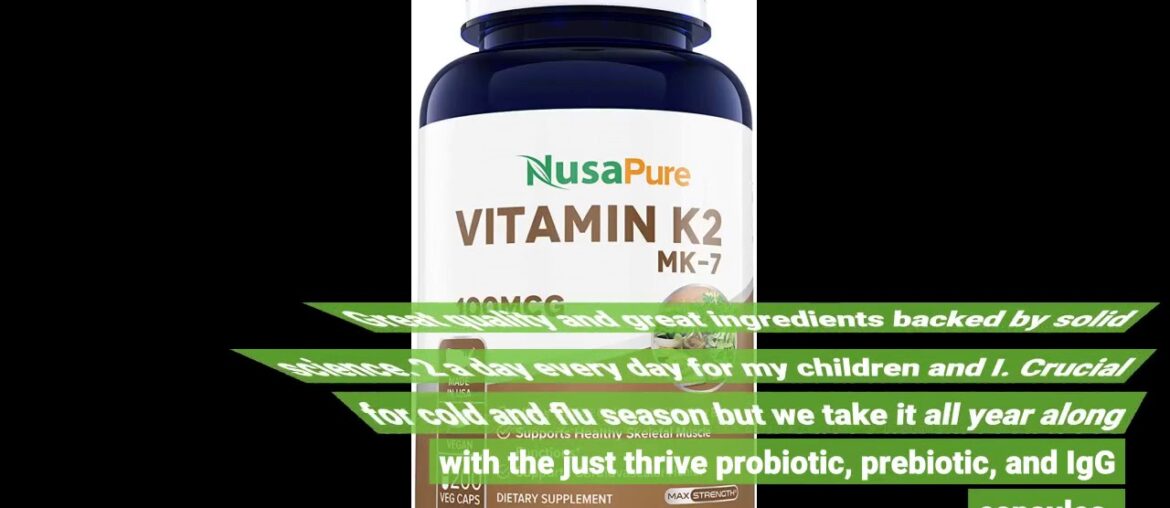 Review: Just Thrive: Vitamin K2-7 - Bone and Heart Health Supplement - 30 Day Supply - 320mcg w...