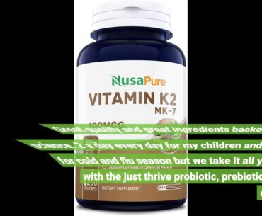 Review: Just Thrive: Vitamin K2-7 - Bone and Heart Health Supplement - 30 Day Supply - 320mcg w...