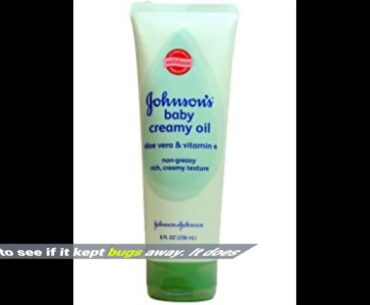 Johnson's Baby Creamy Oil - Aloe Vera & Vitamin E - 8 oz