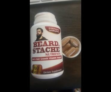 Beard & Stache Nutrients for Men - Facial Hair / Beard Growth Vitamins/Supplement