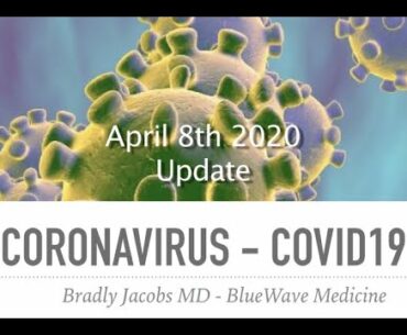 Dr  Brad COVID19 Update April 8th 2020-- Numbers, Masks, Symptoms, Testing, Supplements, QA