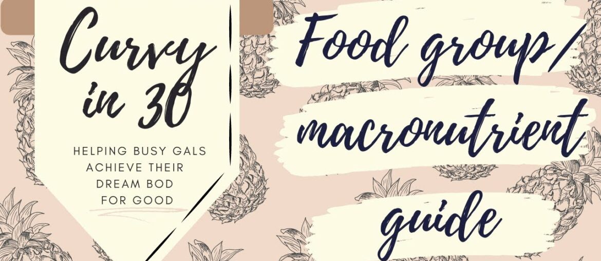 Curvy in Thirty Food Group/Macronutrient Info Guide