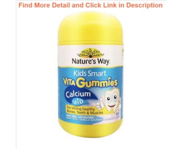 Slide Australia NATURE WAY Kids Children Smart VITA GUMMIES CALCIUM VITAMIN D 60Caps Strong Healthy