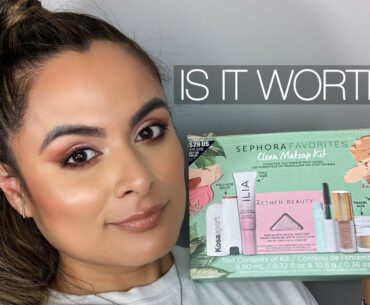 Is It Worth It? Sephora Favorites CLEAN MAKEUP Kit | Nadia Vega