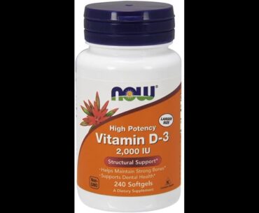 Review: NOW Supplements, Vitamin D-3 2,000 IU, High Potency, Structural Support*, 240 Softgels