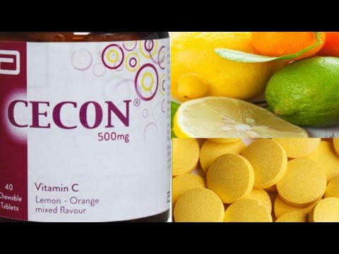 Cecon Vitamin C Tablets Benefits.Uses.Rang Gora Kerne Wali Tablets.