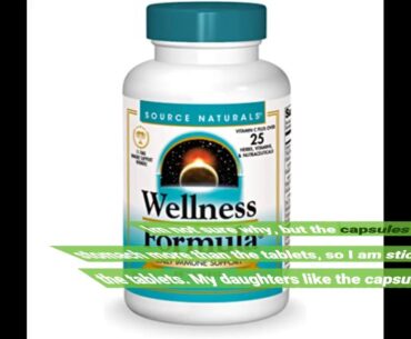 Must See Review: - Source Naturals Wellness Formula Bio-Aligned Vitamins & Herbal Defense - Imm...