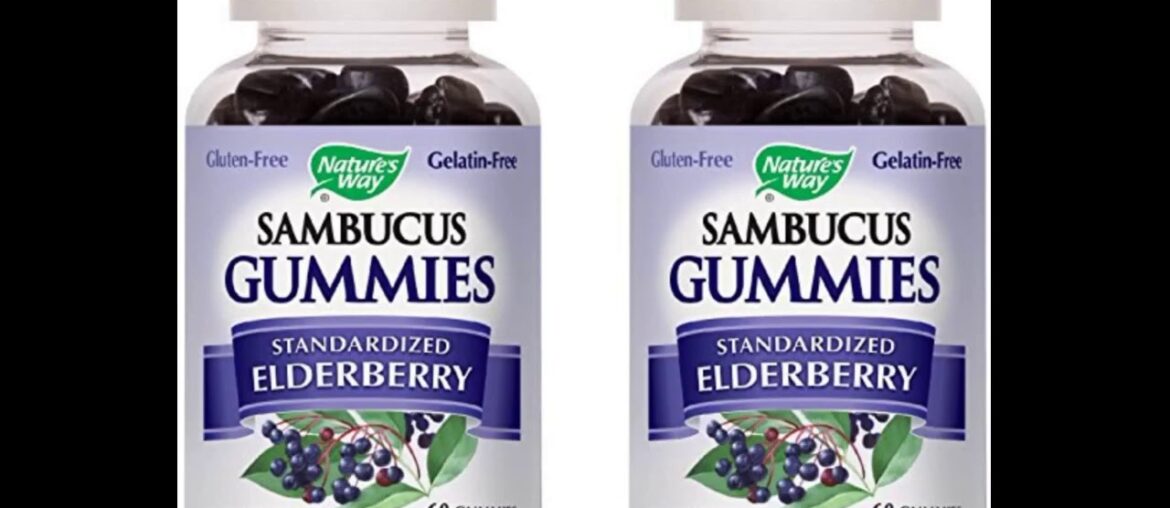 New Review: - Nature's Way Sambucus Elderberry Gummies, Herbal Supplements with Vitamin C and Z...