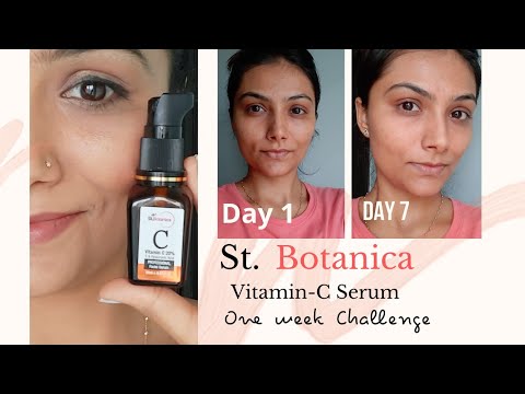 1 week of Vitamin C Serum #oneweekchallenge || St. Botanica Vitamin C serum review