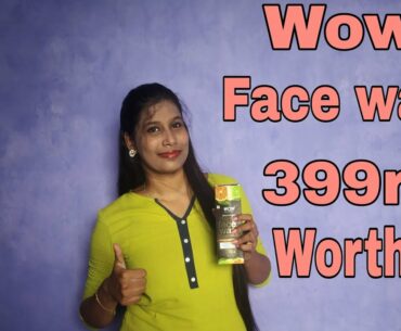 Wow vitamin C face wash review/demo in tamil/Brightening face wash with brush/Quarantine Dhamaka