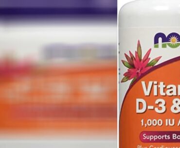 NOW Supplements, Mega D-3 & MK-7 with Vitamins D-3 & K-2, 5,000 IU/180 mcg, Bone & Cardiovascul...