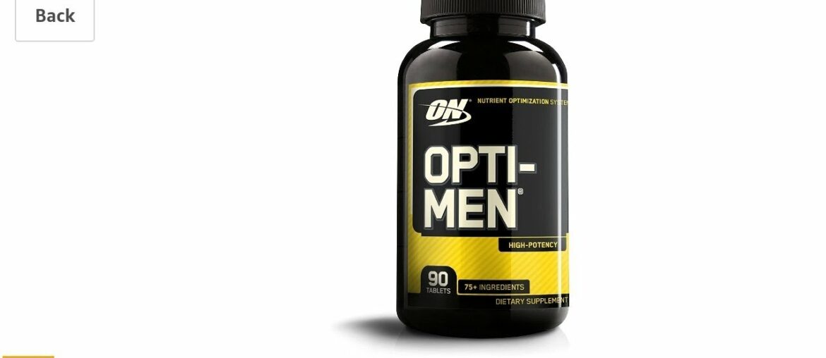 Optimum Nutrition Opti-Men, Vitamin C, Zinc and Vitamin D, E, B12 for Immune Support Mens Daily Mult