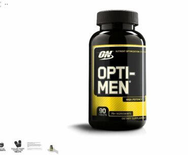 Optimum Nutrition Opti-Men, Vitamin C, Zinc and Vitamin D, E, B12 for Immune Support Mens Daily Mult