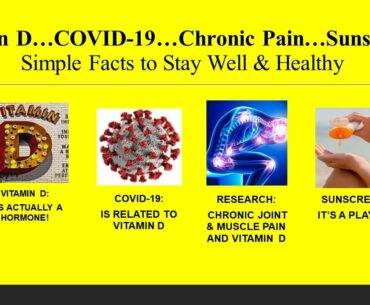 Vitamin D, COVID-19, Chronic Pain, Sunscreens.........The Research and the Evidence