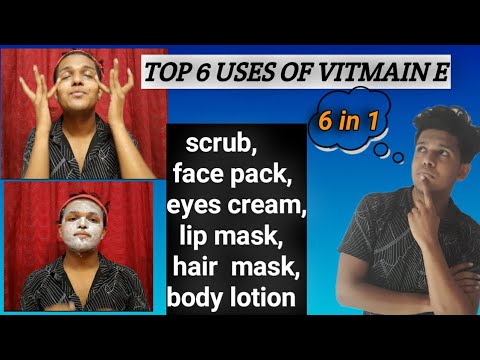 TOP 6 USES OF VITAMIN E CAPSULES | for instant glow | hair growth |Aladdin skincare
