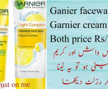 Garnier face wash and cream for spotless and skin whitening|| honest review