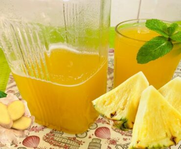 DIY Pineapple Ginger Juice | Jamaican Style | Cuisines and Wellness