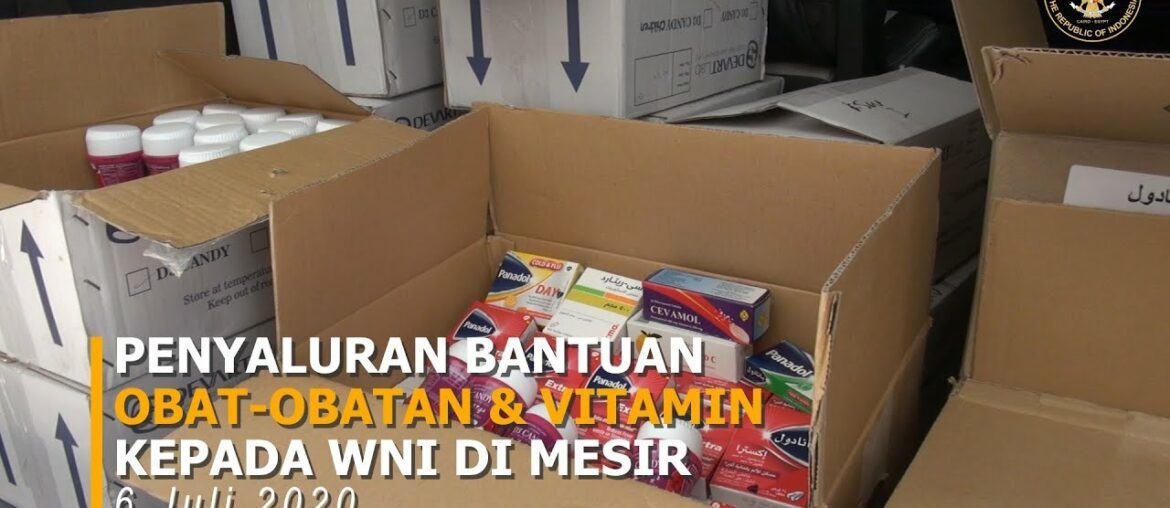 KBRI Cairo - Penyaluran Bantuan Obat-obatan dan Vitamin kepada WNI di Mesir