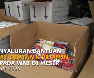 KBRI Cairo - Penyaluran Bantuan Obat-obatan dan Vitamin kepada WNI di Mesir