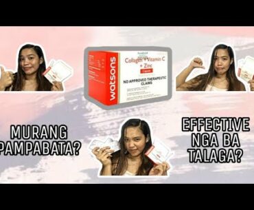 WATSONS COLLAGEN + VITAMIN C + ZINC REVIEW | MURANG COLLAGEN