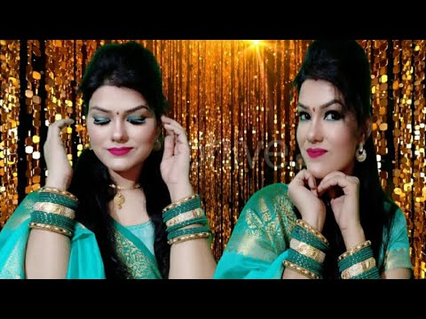 Raksha Bandhan, Hariyali Teej ,Savan special makeup look tutorial