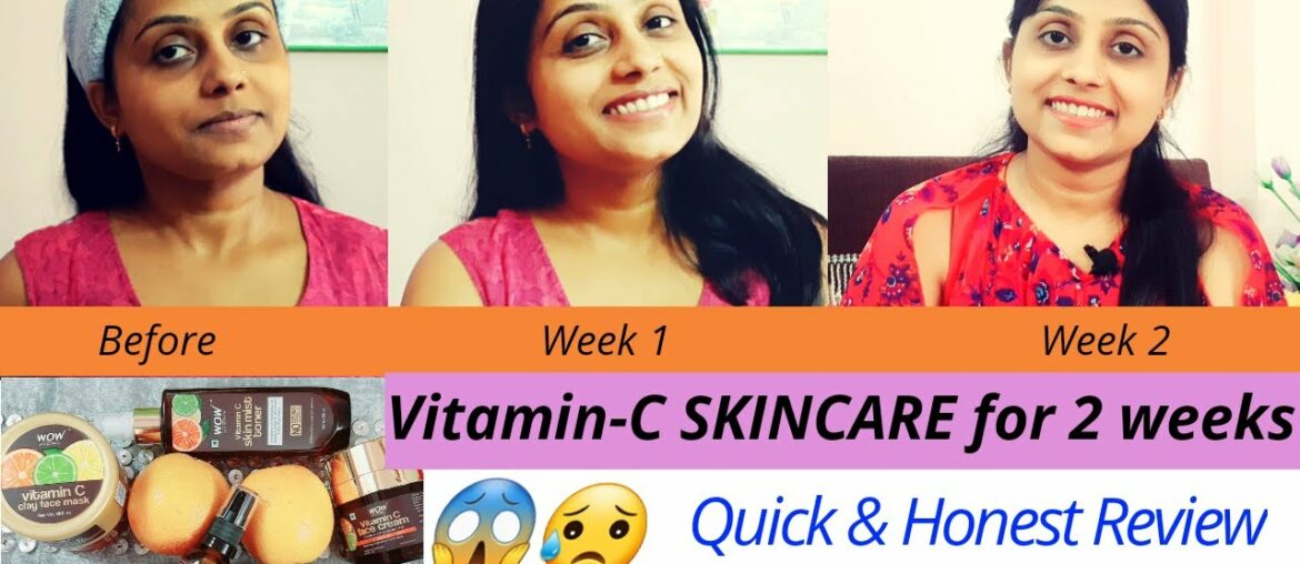 New 2 Weeks Of Using WOW Vitamin C Range Challenge (vitamin C Facewash,Mask,Toner,Serum,moisturizer)