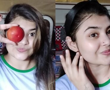 Vitamin C facial 3 steps may skin Glow kre gi aor beautiful bhi dikhe gi tomato facial || Simr style