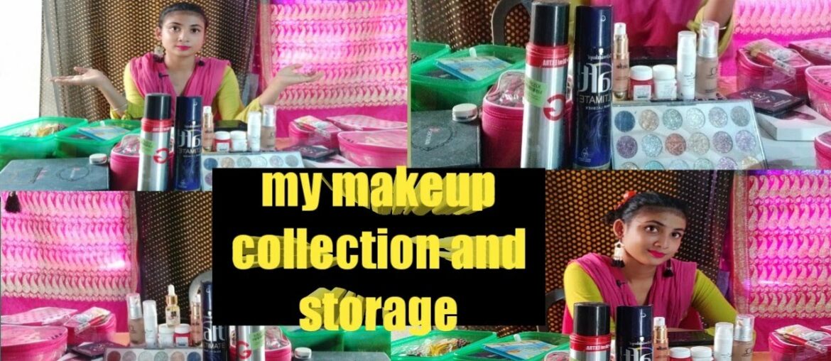 my makeup collection and storage 2020 || sabana nasrin