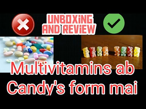 Unboxing and review candy form multivitamin || India's first candy multivitamin by Utube Fit