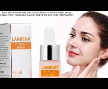 LANBENA 1Pc Vitamin C Facial Moisturizing Serums Anti Aging Wrinkle Skin Whitening Brightening Serum