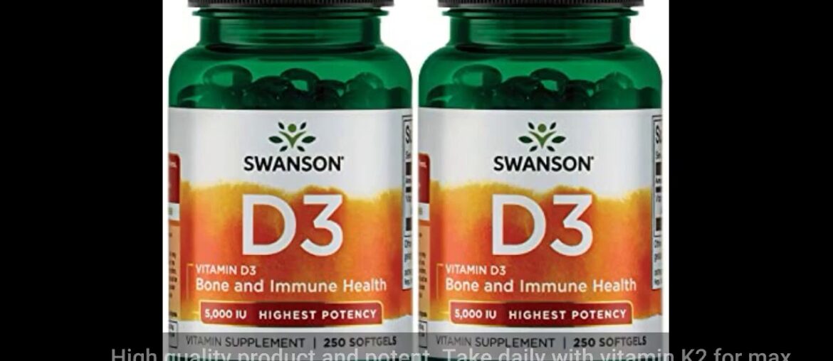 Keep your good health - order your supplements now. Swanson Vitamin D-3 5000 IU Bone Health Imm...