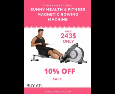 Sunny Health & Fitness Magnetic Rowing Machine || AMAZON.COM