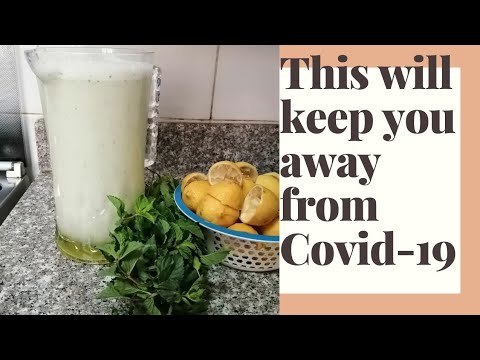 This juice will keep you far away from Covid-19//How to make mint lemon juice //Lemonda juice.