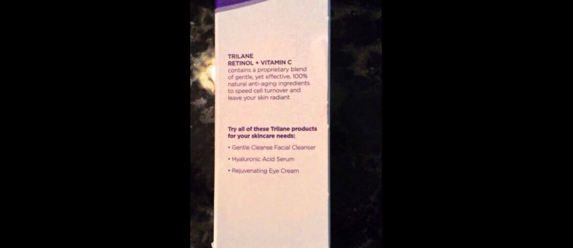 Trilane: Retinol + Vitamin C Anti-Aging Moisturizer #Review #Trilane #Beauty #Skincare