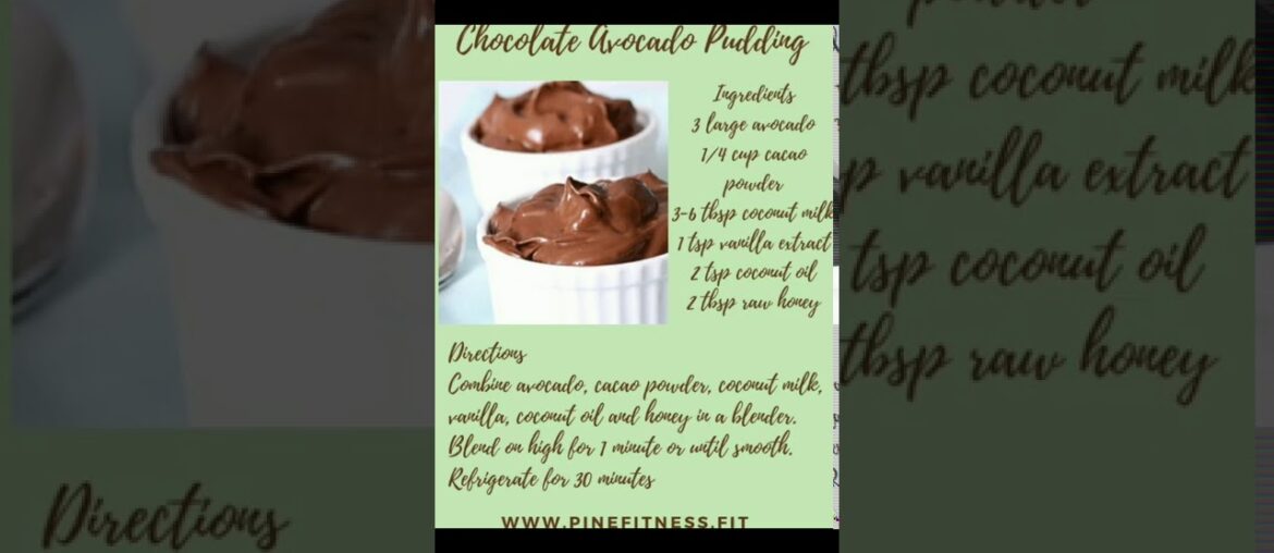 Chocolate Avocado Pudding