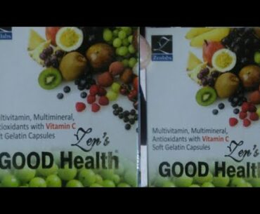 Good Health Capsules, Multivitamin, Multimineral, Antioxidant With Vitamin C Soft Gelatin Capsules,