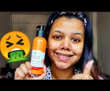SHOCKED WITH THE RESULTS | Honest Review | The Body Shop Vitamin C Glow Revealing Liquid Peel