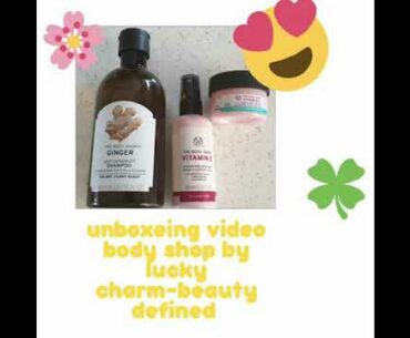 Unboxeing video#boby shop#in u.k#ginger shampoo 400 ml vitamin