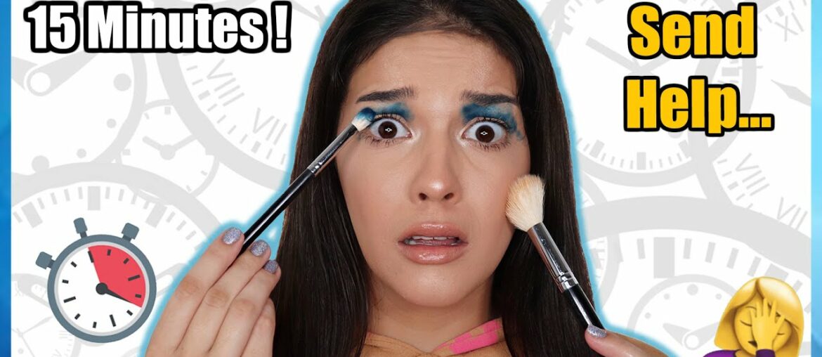 15 Minute Makeup Challenge Gone Wrong!