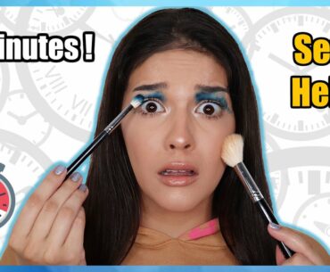 15 Minute Makeup Challenge Gone Wrong!