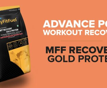 MFF Recovery Gold Protein, Advance Post Workout Muscle, Glycogen, Vitamins & Minerals recovery.