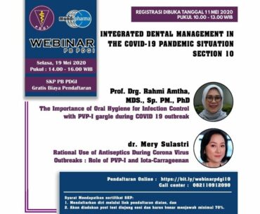 INTEGRATED DENTAL MANAGEMENT IN THE COVID-19 PANDEMIC SITUATION (SECTION 10)