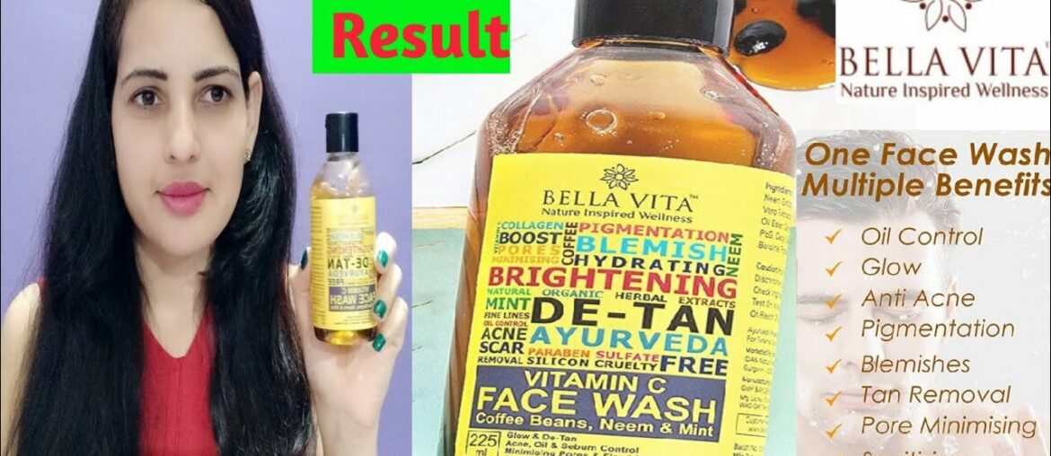 Bella Vita Vitamin C Face Wash With Coffee Beans, Neem & Mint|| Suitable for all skin type||