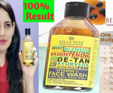 Bella Vita Vitamin C Face Wash With Coffee Beans, Neem & Mint|| Suitable for all skin type||