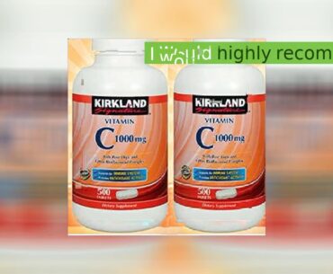 Review Kirkland Signature Vitamin C 1000mg, with Rose Hips 500 Tabs each (pack of 2)