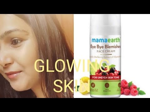 MAMA EARTH BYE BYE BLEMISHES FACE CREAM REVIEW | WITH MULBERRY EXTRACT AND VITAMIN C