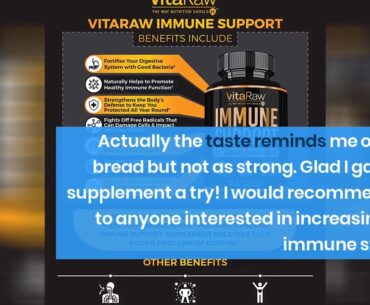 VitaRaw Immune Support Vitamins - Zinc, Elderberry, Vitamin C, Echinacea, Olive Leaf, Goldensea...