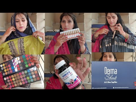 Pr packages Unboxing | Horse Tail Shampo | Whitening Tablet | Makeup & Facials | Natasha waqas vlogs